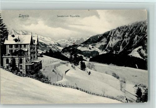 1854 Leysin - Sanatorium Populaire Winter