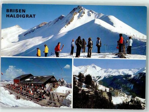 Brisen - Gasthaus Haldigrat Winter Skifahrer