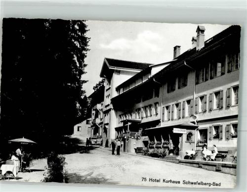 1738 Schwefelbergbad 1956 Foto AK Hotel Kurhaus Schwefelberg-Bad