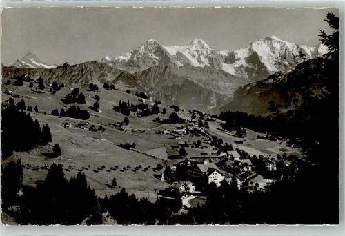 3803 Waldegg Foto AK Schreckhorn Eiger Mönch Foto Gyger