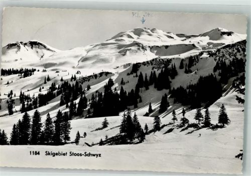 6433 Stoos SZ 1956 Foto AK Winter