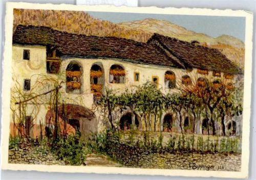 6648 Minusio - Künstlerkarte (Zuppinger), Casa dei Landvogti