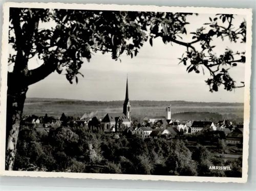 8580 Amriswil 1954 Foto AK Kirche