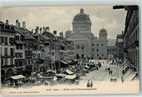 3000 Bern Berne - Bundeshaus Marktszene