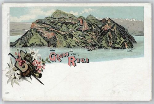 6410 Rigi Klösterli Lithographie