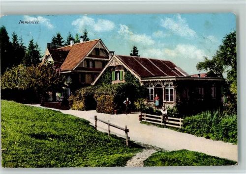 6405 Immensee 1916 - Hotel Eiche und Post, Verlag Goetz 4569 AK