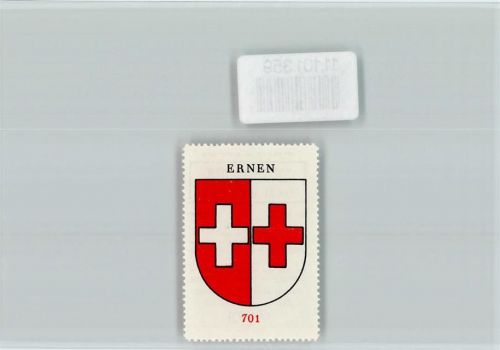 3995 Ernen - Vignette Wappen Kaffee Hag ca 1920-1940 Ernen