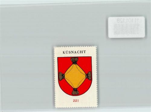 8700 Küsnacht ZH - Vignette Wappen Kaffee Hag ca 1920-1940 Küsnacht