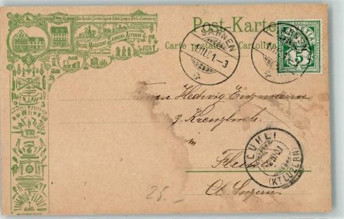 6060 Sarnen 1901 - Werbung Billig Magazine Hurni