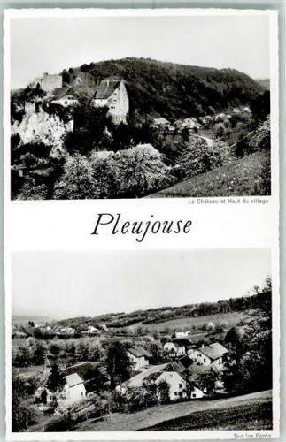 2953 Pleujouse Karte beschädigt Le Chateau et Haut du village Sur les Ponts