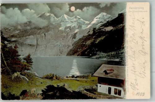3718 Kandersteg 1903 Mondschein Oeschinensee