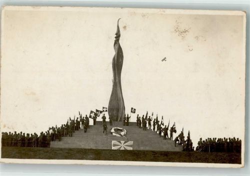 8000 Zürich 1940 Foto AK Denkmal Uniform Ort lt. Stempel