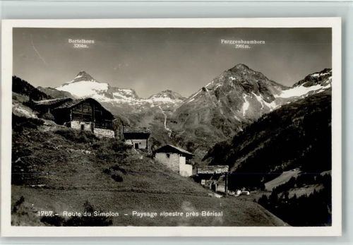 3907 Simplon Dorf - Route du Simplon Paysage alpestre près Bortelhorn Furggenbaumhorn