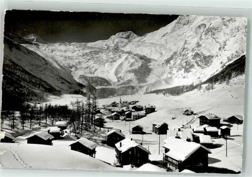 3906 Saas-Fee Foto AK Winter Allalin Alphubel Foto Gyger