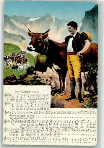 8000 Zürich - Tracht Lied Der Kuhreihen Ort lt. Verlag