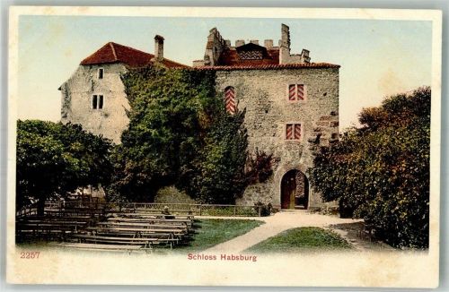 Habsburg Schloss Foto AK Schloss Habsburg