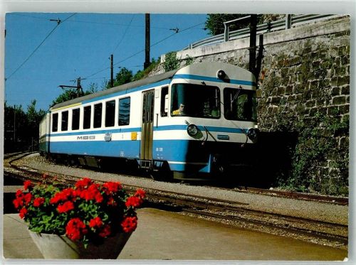 1820 Montreux Foto AK Eisenbahn Montreux-Oberland-Bernois
