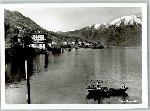 6574 Vira Foto AK Beruf Fischer Lago Maggiore