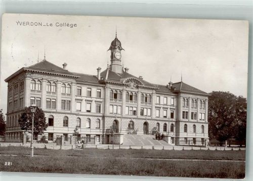 1400 Yverdon-les-Bains 1915 Foto AK Le Collége
