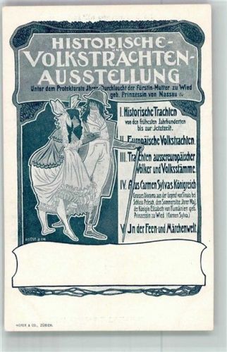 8000 Zürich Foto AK Ausstellung historische Volkstrachten