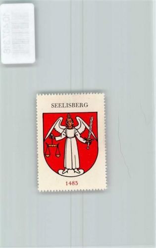 6377 Seelisberg - Vignette Wappen Kaffee Hag 1920-1940 Engel Schwert Waage