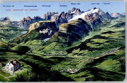 9050 Appenzell - Vogelschau