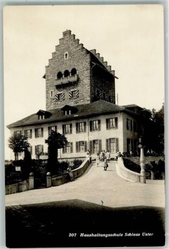 8610 Uster 1932 Foto AK Schloss Uster Haushaltungsschule
