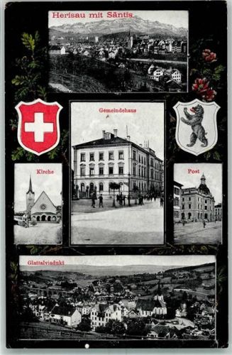 9100 Herisau - Säntis Gemeindehaus Kirche Post Glattalviadukt