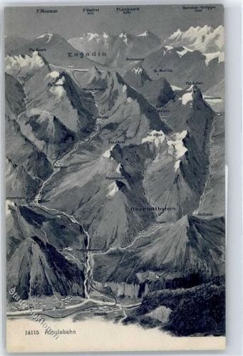 7430 Thusis - Panorama, Albulabahn