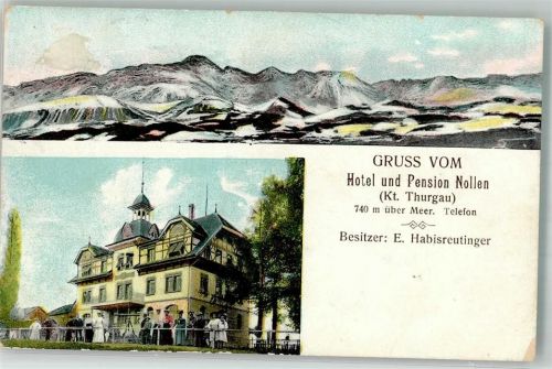 9515 Hosenruck 1907 Foto AK Hotel Pension Nollen