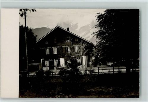 3823 Wengen 1935 Foto AK Pension Gasthaus AK