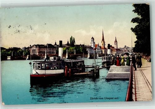 8000 Zürich 1910 - Schiffe am Quai