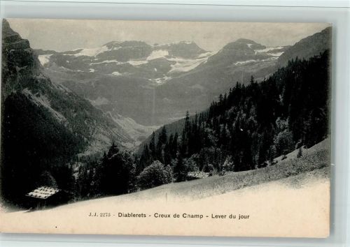 1865 Les Diablerets Ormont-Dessus - reux de Champ Lever du jour