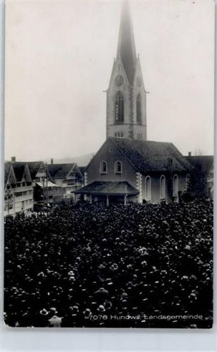 9064 Hundwil 1930 - Kirche