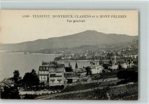 1820 Territet - Montreux Clarens et le Mont-Pelerin vue generale