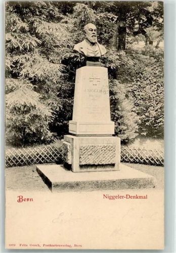 3000 Bern Berne 1900 - Niggeler Denkmal
