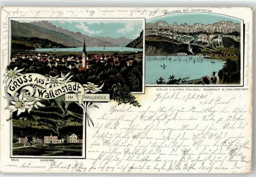 8880 Walenstadt 1900 - Kaserne Churfirst Walensee