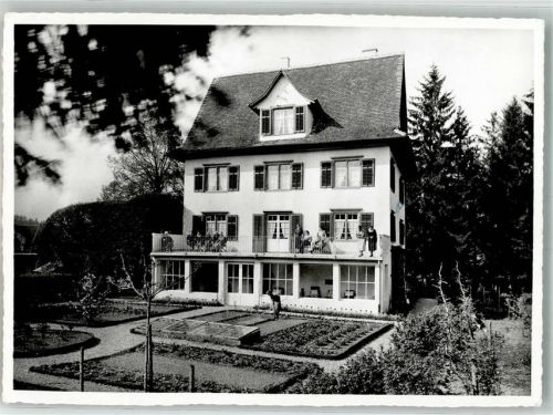 9220 Bischofszell 1957 Foto AK Pension Frauen Erholungsheim