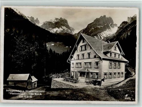 Säntis AR - Berggasthaus Sämtisersee Plattenbüdeli Esel
