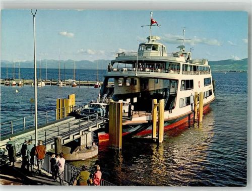 8590 Romanshorn Foto AK Fähre Auto