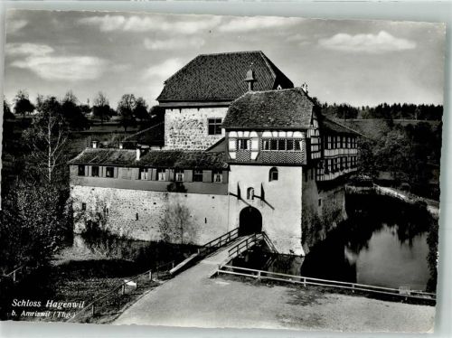 8580 Amriswil 1956 Foto AK Schloss Hagenwil