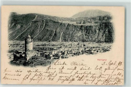1920 Martigny 1898 - Turm von Batiaz