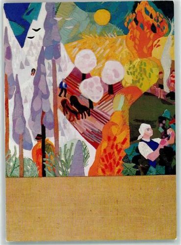 1000 Lausanne Losanna 1964 - Expo Secteur La Terre et la Foret der Bauer im Kreislauf des Jahres Katharina Anderegg