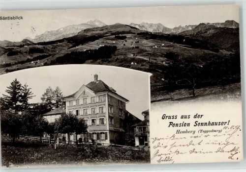 9633 Hemberg 1912 - Säntis Pension Sennhauser