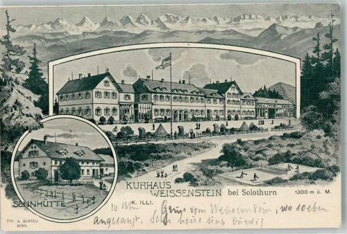 4500 Solothurn Soleure 1903 - Kurhaus Weissenstein Sennhütte
