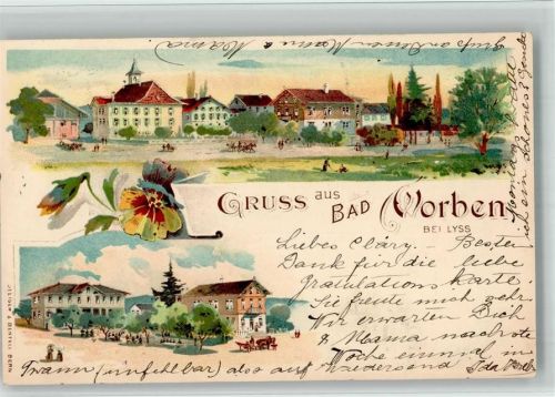 3250 Lyss 1899 BOAKC Lithographie Bad Worben