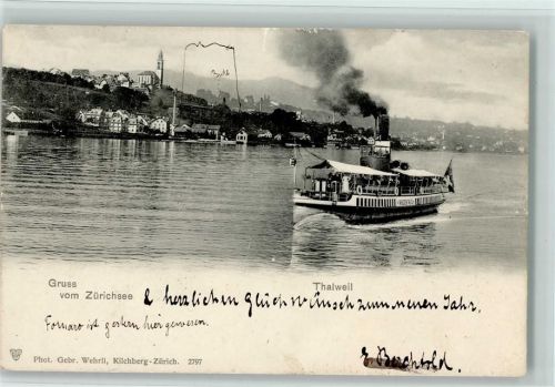 8800 Thalwil Gebrauchsspuren Zürichsee Dampfer