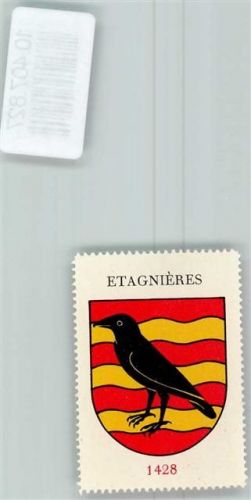 1037 Etagnières - Vignette Wappen Kaffee Hag 1920-1940