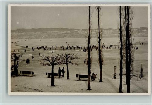 8000 Zürich 1929 Foto AK Seegefrörne 1929 AK