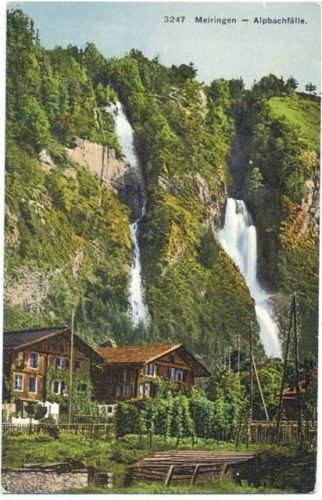 um 1910/20 - Meringen, Alpbachfälle,Wehrli A.G. AKU1